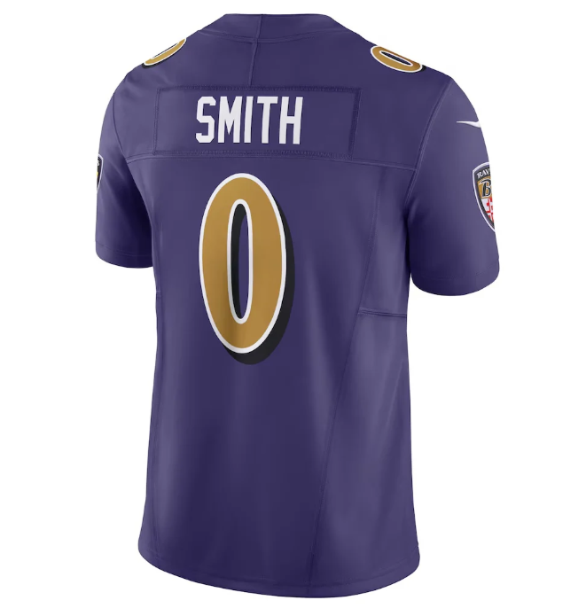 Roquan Smith #0 Baltimore Ravens Purple Vapor F.U.S.E. Limited Jersey