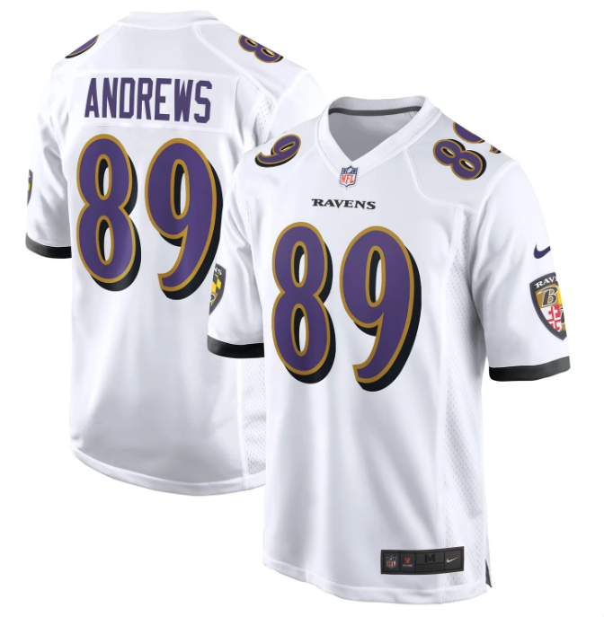 Mark Andrews #89 Baltimore Ravens White Nike Game Jersey
