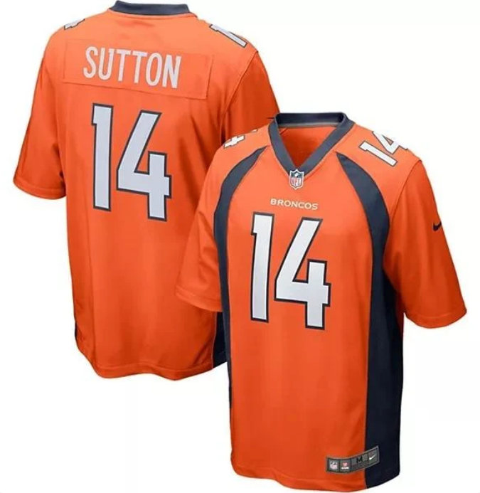 Courtland Sutton #14 Denver Broncos 1977 Throwback Game Jersey – Mile High Collection