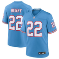 Derrick Henry Tennessee Titans Light Blue Nike Oilers Throwback Alternate Game Jersey