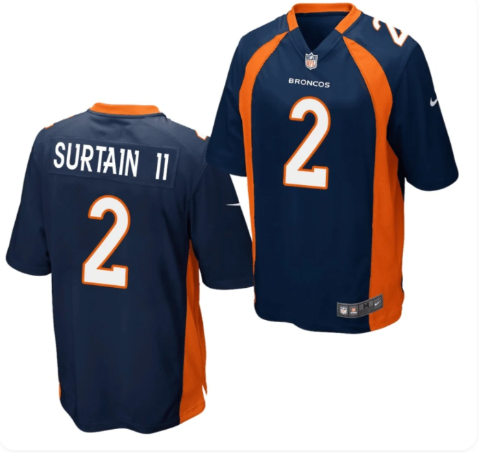 Patrick Surtain II #2 Denver Broncos White Vapor F.U.S.E. Limited Jersey – Nike Men's