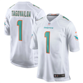 Men's Miami Dolphins Tua Tagovailoa #1 White Game Jersey